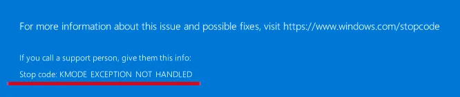 A nested Windows 10 complains about a kernel exception.