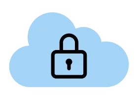 cloud with lock